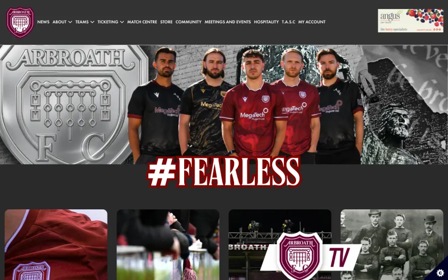 The Arbroath FC website
