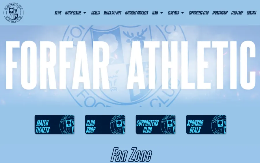 The Forfar Athletic website