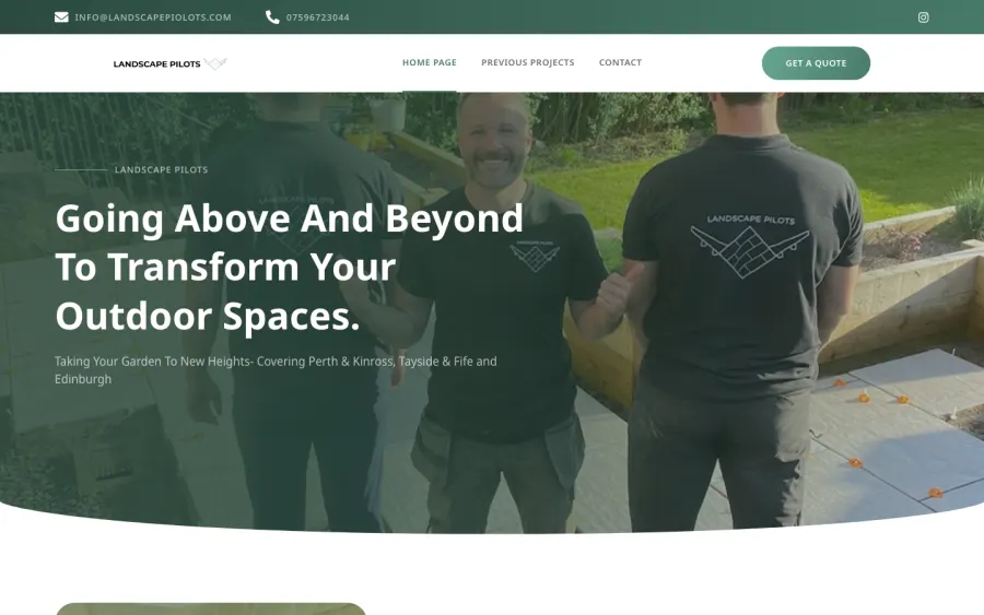 The Landscape Pilots website